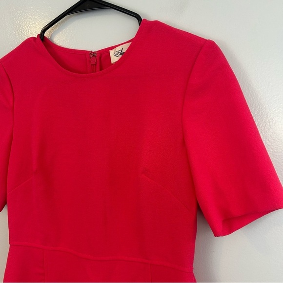Eliza J Fuchsia Pink Short Sleeve Sheath Mini Dress Size 2 - Picture 5 of 10